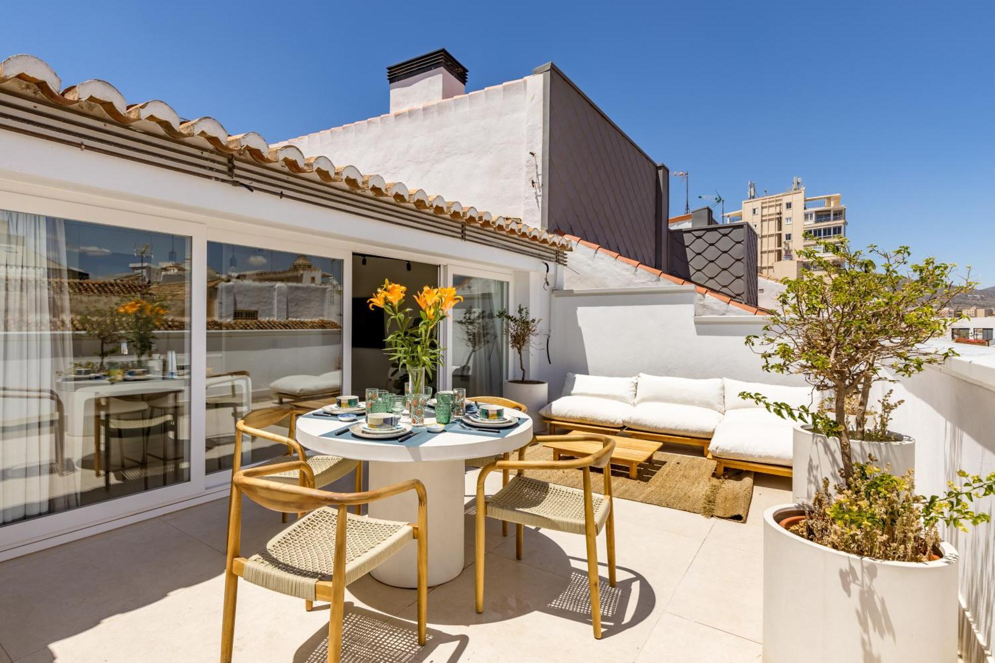 Atarazanas Suite, Atico Con Terraza Málaga Dış mekan fotoğraf